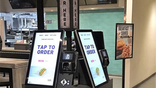 Taco Bell self-order kiosks