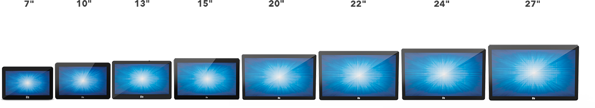 Displays brillantes de 7 a 27 pulgadas Displays brillantes de 7 a 27 pulgadas